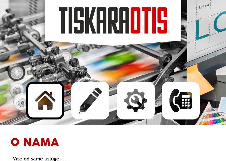 Screenshot for main page of domain tiskaraotis.hr